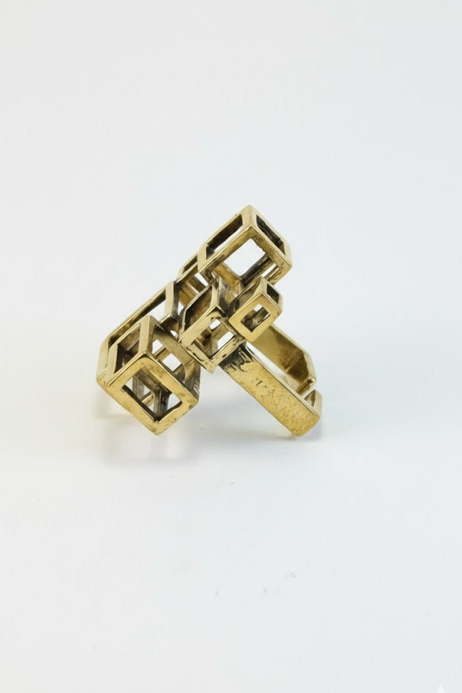 Anillo cubos 3D