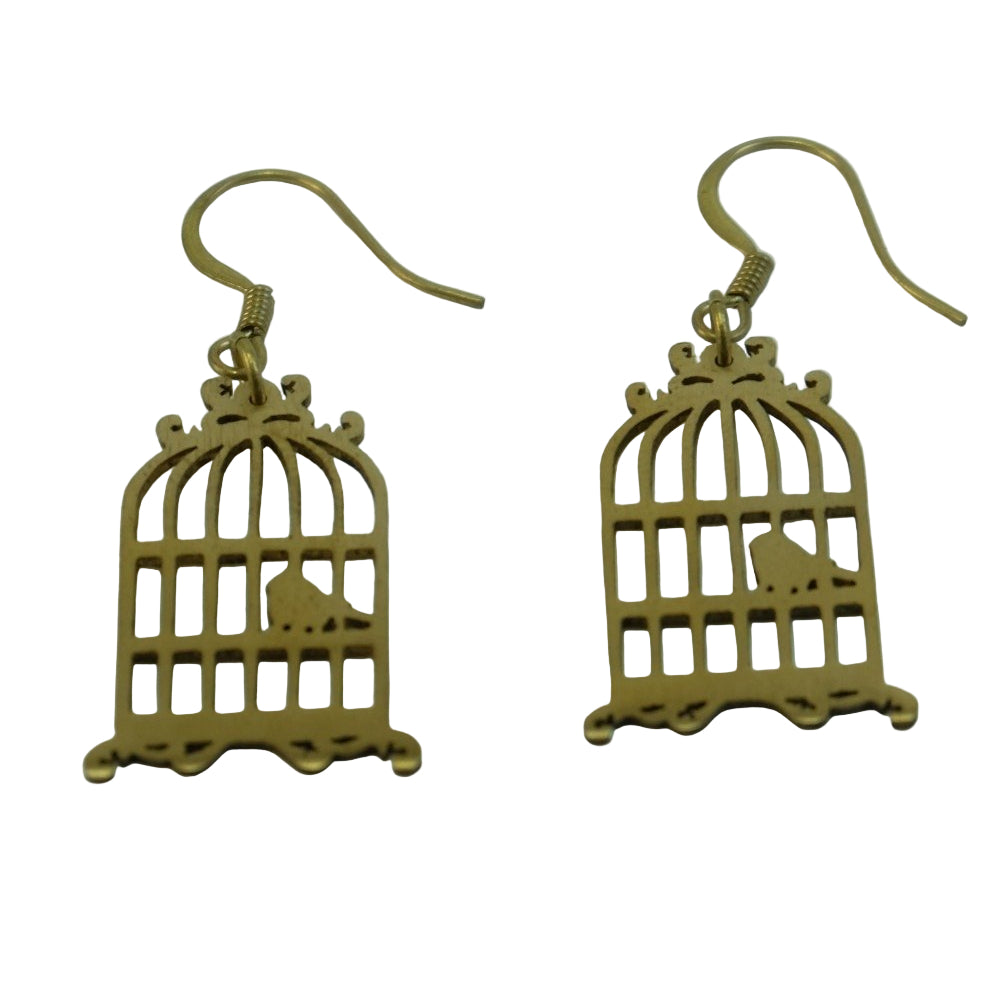 Pendientes jaula vintage