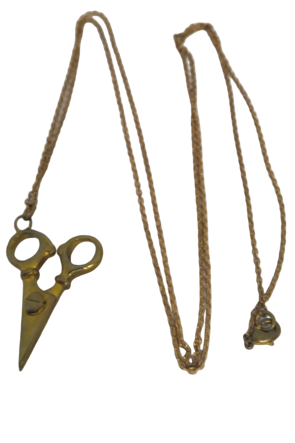 Collar colgante tijeras