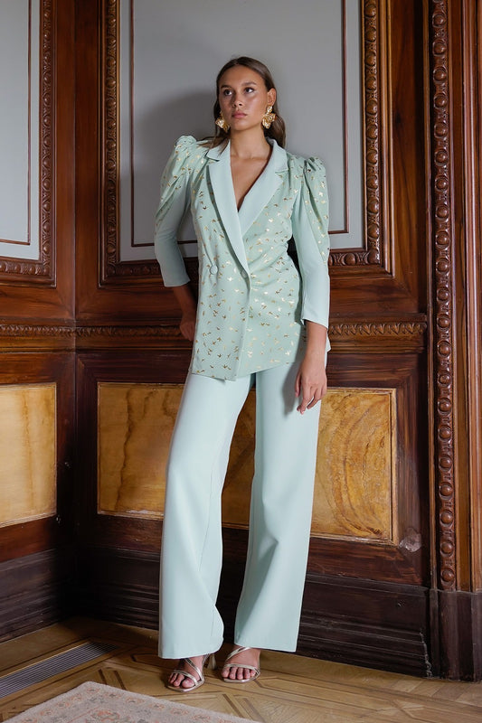 Conjunto traje pantalon pajaros