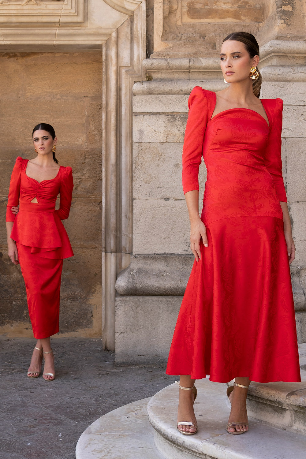 Vestido plumas