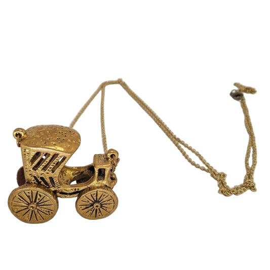 Collar colgante carruaje