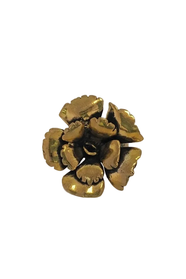 Anillo clavel dorado