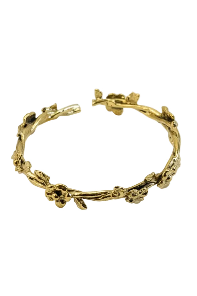 Pulsera brazalete flores