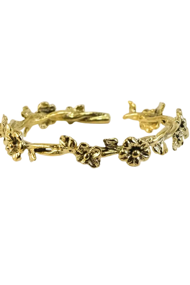 Pulsera brazalete flores