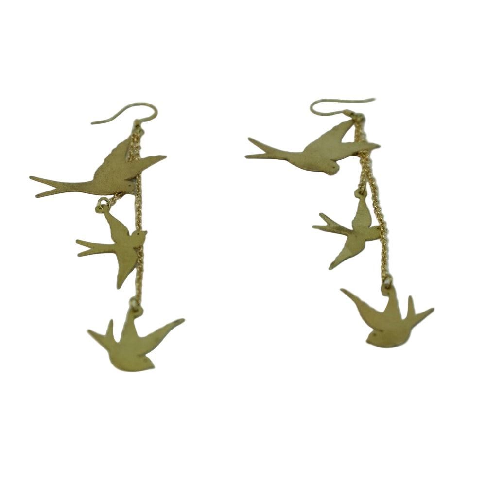 Pendientes tres golondrinas