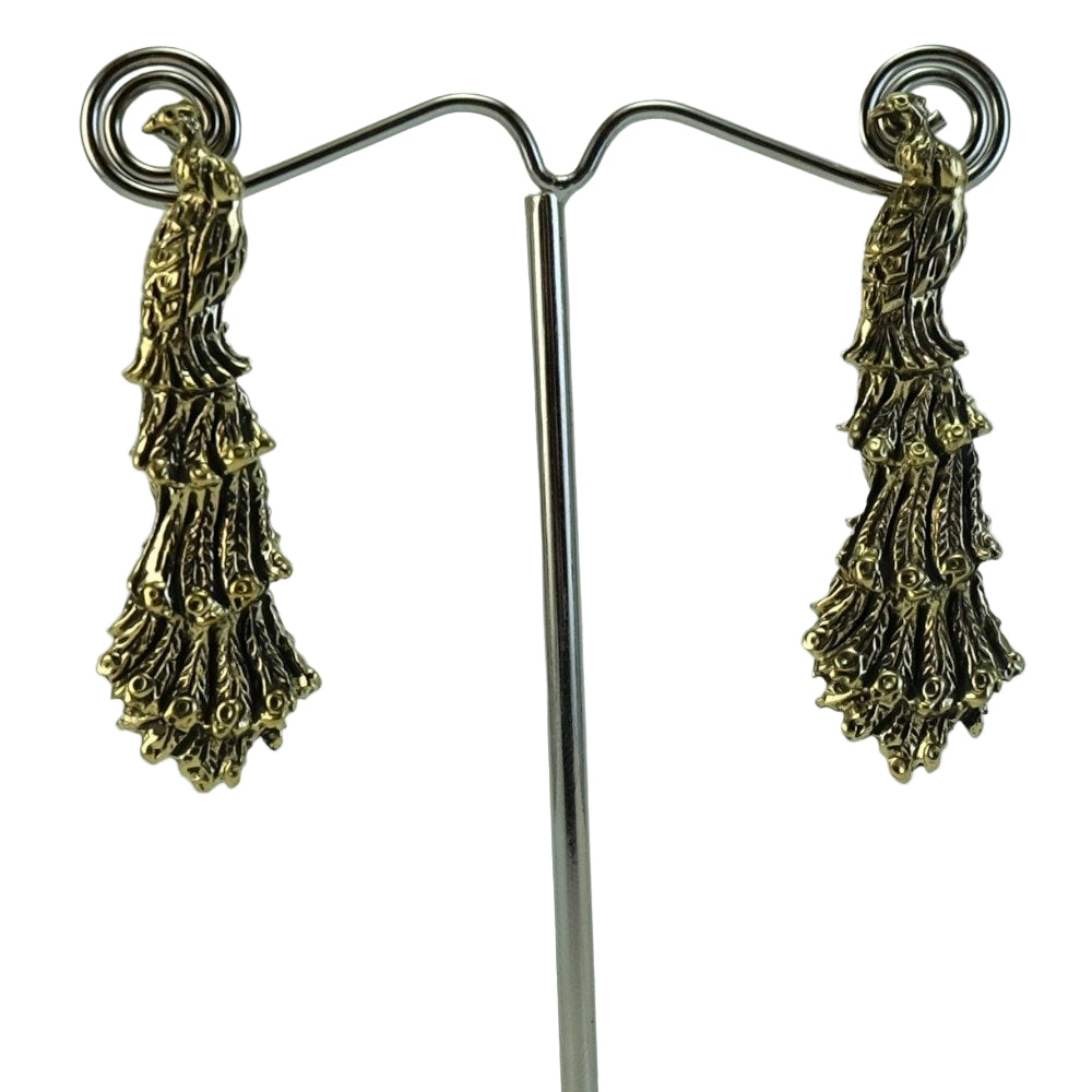 Pendientes pavo real