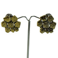 Pendientes flor piedra
