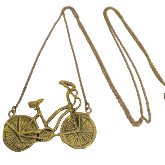 Collar colgante bicicleta