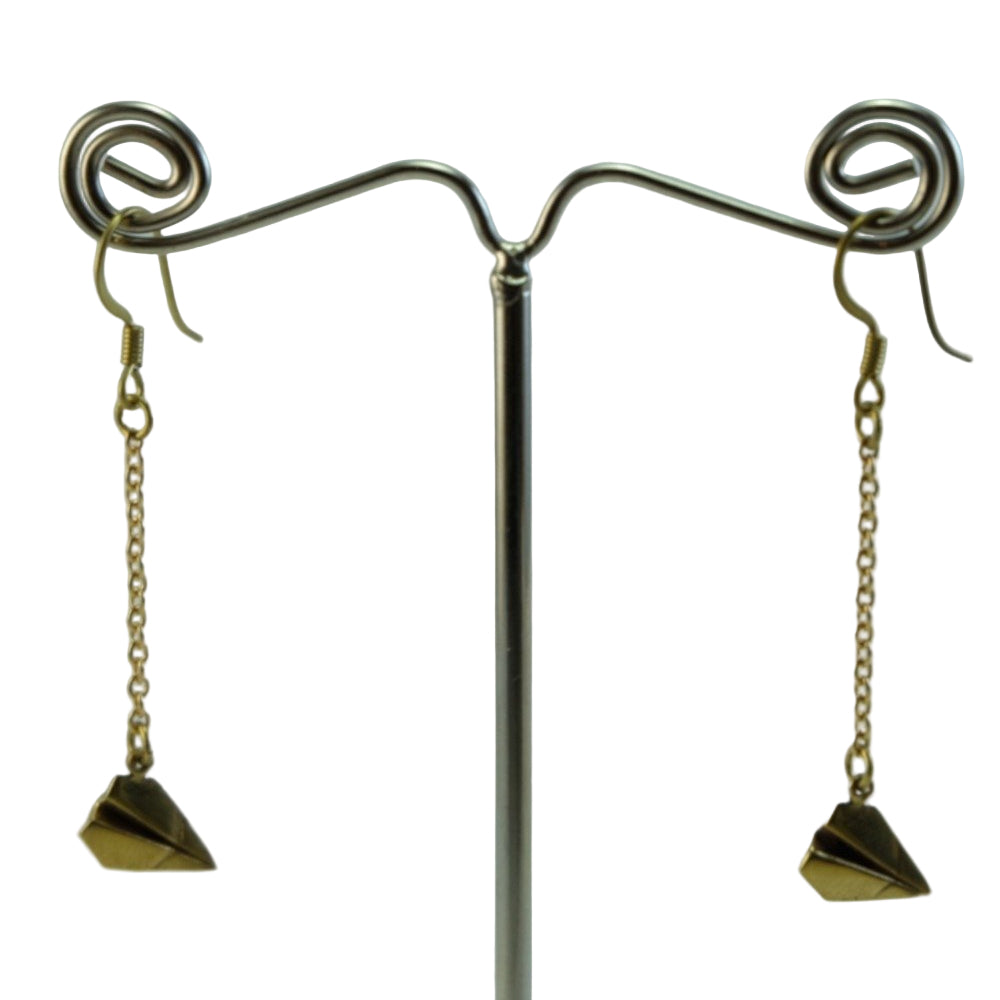 Pendientes avión origami