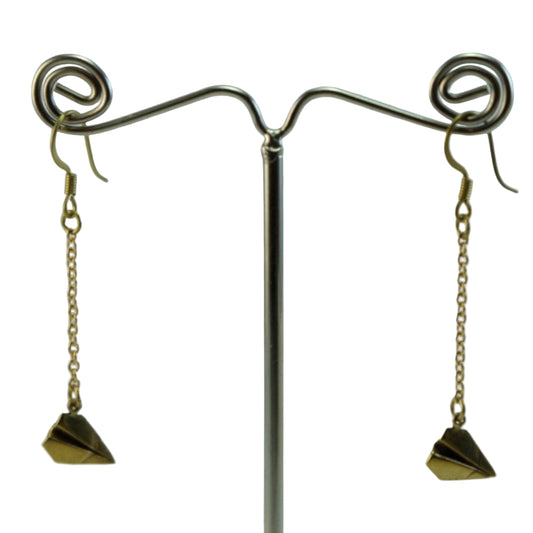 Pendientes avión origami