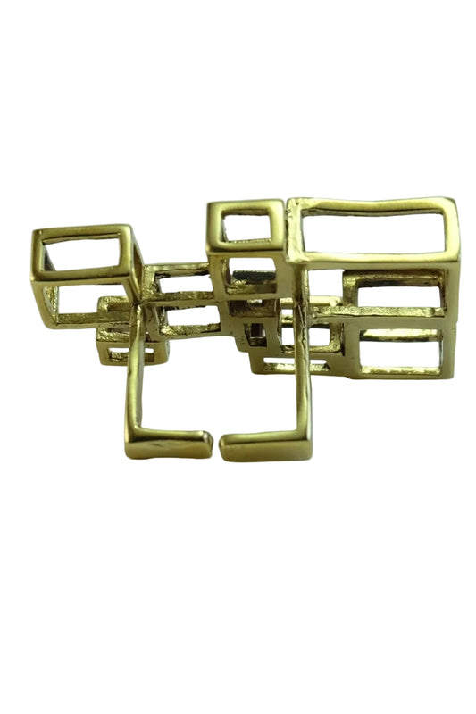 Anillo cubos 3D horizontal