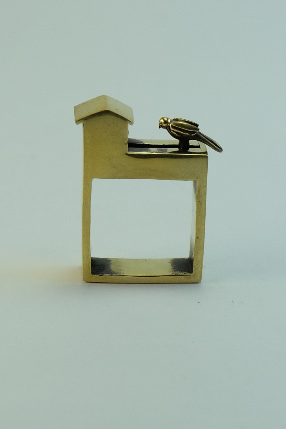 Anillo pájaro con movimiento