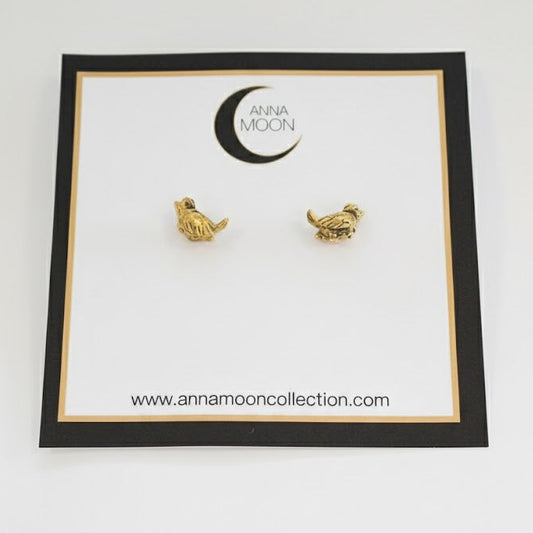 Pendiente pajarito dorado