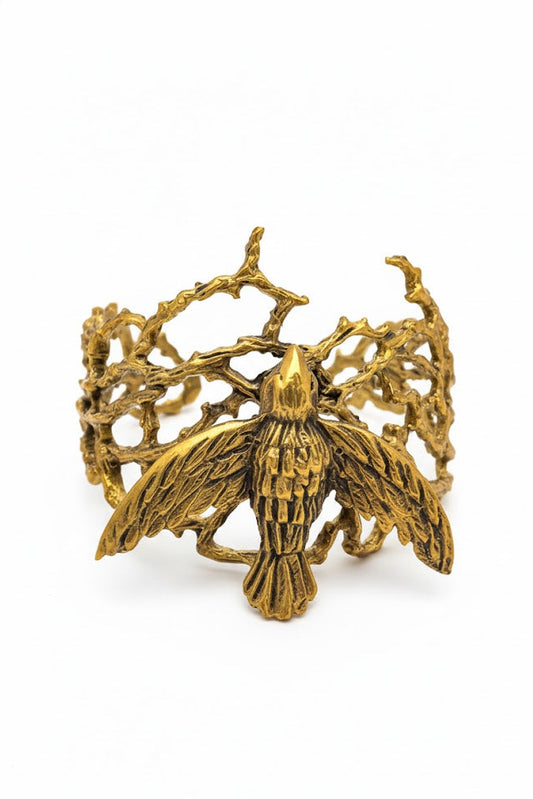 Pulsera brazalete pájaro