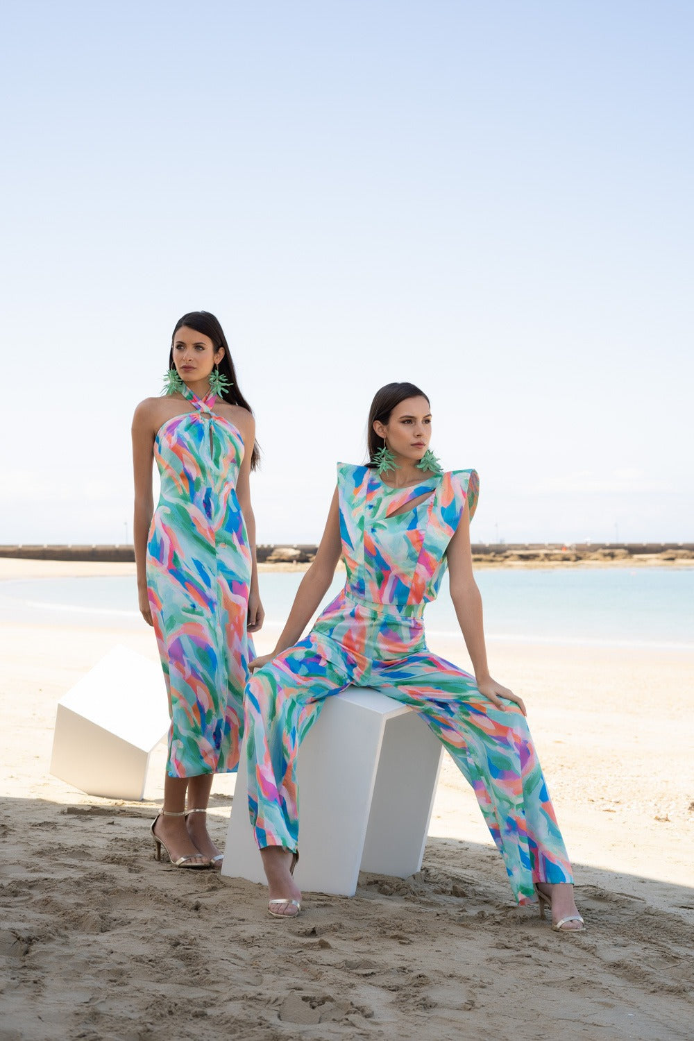 Conjunto pantalon abertura