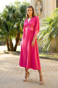 Vestido cinturilla tussord botones