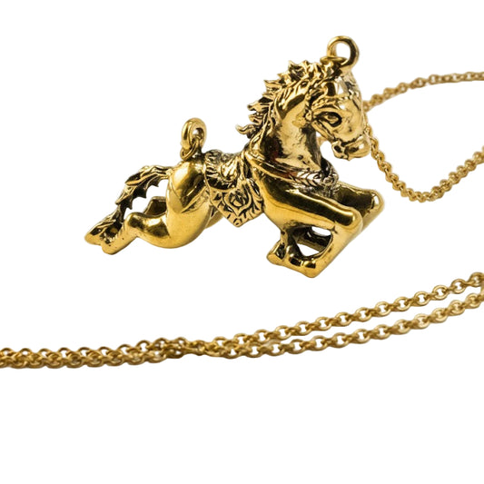 Collar colgante caballito tiovivo